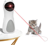 Automatic Cat Laser Toy, Interactive Pet Laser Toys for Indoor Cats and Kittens, Multiple Patterns, USB Charging or Battery Powered, Random Rotating Light Cat Toy