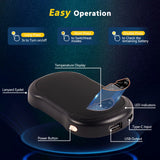 Hand Warmers Rechargeable 2 Pack, 10000 Mah Hot Hand Warmers , Electric USB Rechargeable Portable Hand Warmer, Reusable Hand Warmer for Camping, Fishing, Skiing, Hiking