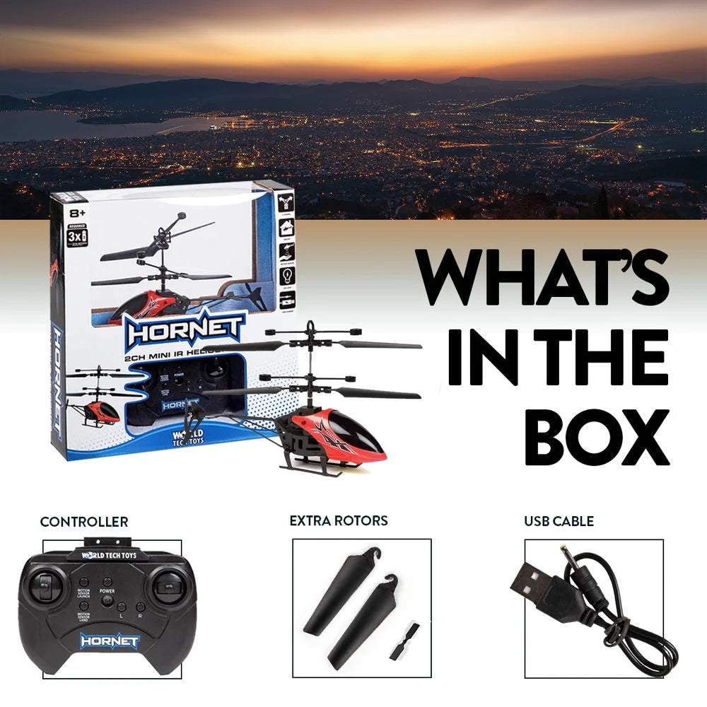 Hornet 2 Channel Mini IR RTF Electric RC Helicopter (Colors May Vary)