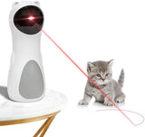 Automatic Cat Laser Toy, Interactive Pet Laser Toys for Indoor Cats and Kittens, Multiple Patterns, USB Charging or Battery Powered, Random Rotating Light Cat Toy